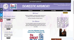Desktop Screenshot of domesticharmony.org