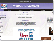 Tablet Screenshot of domesticharmony.org